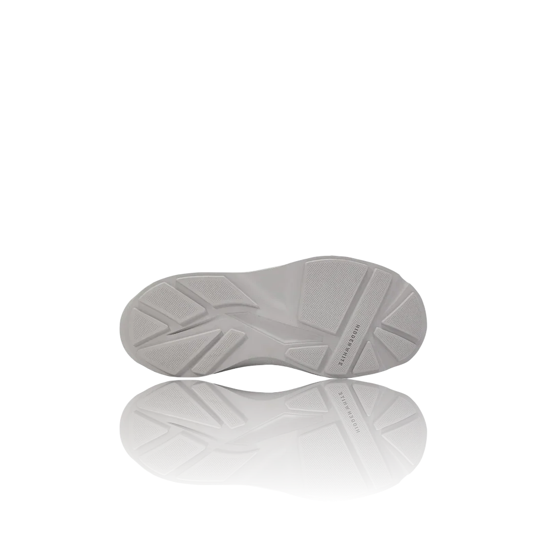 Grey Leather Sneakers